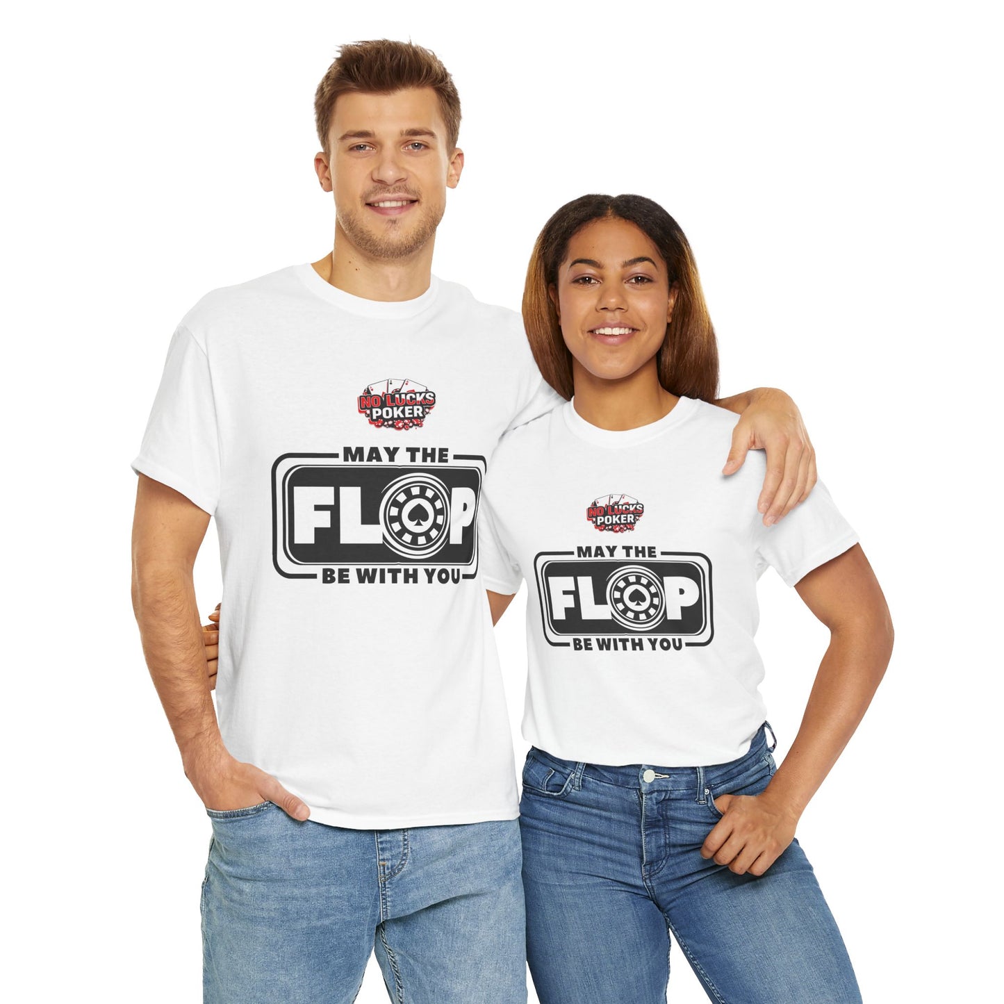 Zero Lucks – “May the Flop Be With You” Poker Logo Tee