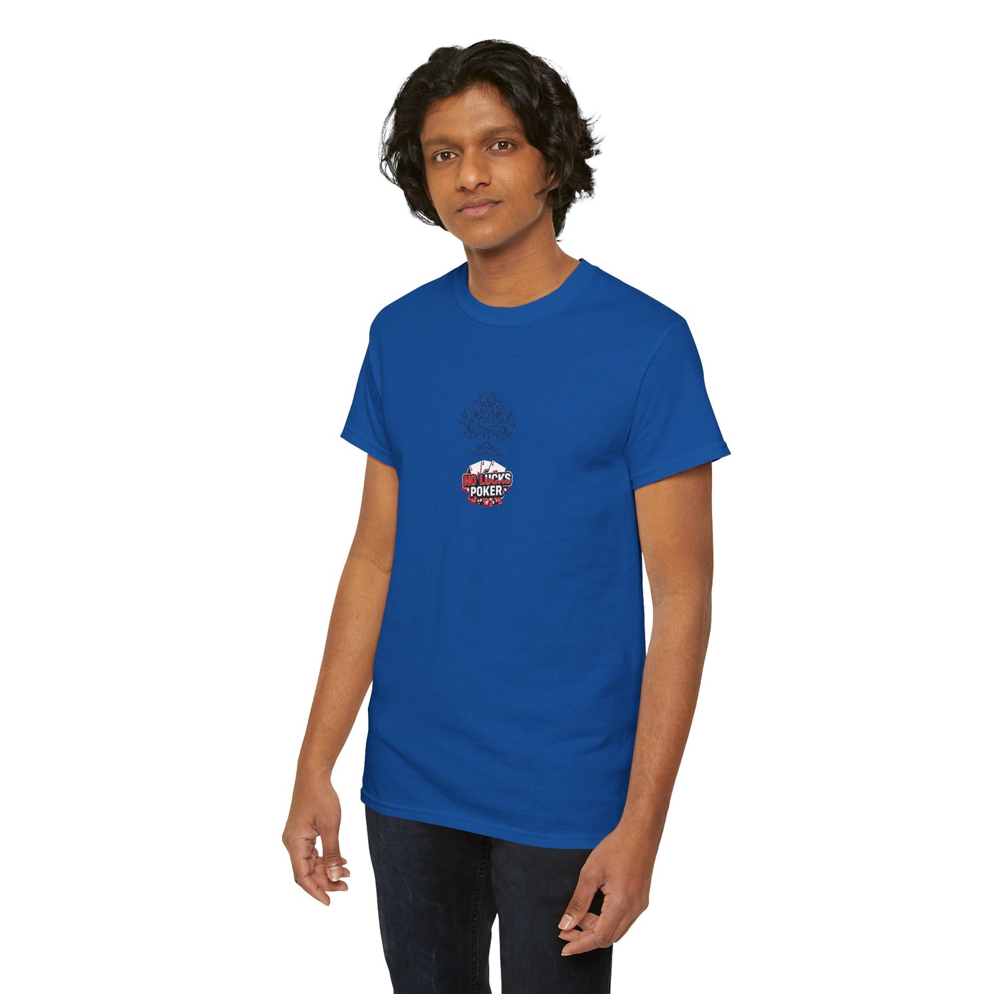 No Lucks Given Logo Poker T-Shirt | Built for Players, Not Luck