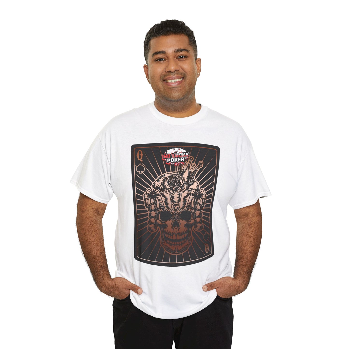 No Lucks Given – Angry Queen of Spades Poker Tee (Copper Edition)