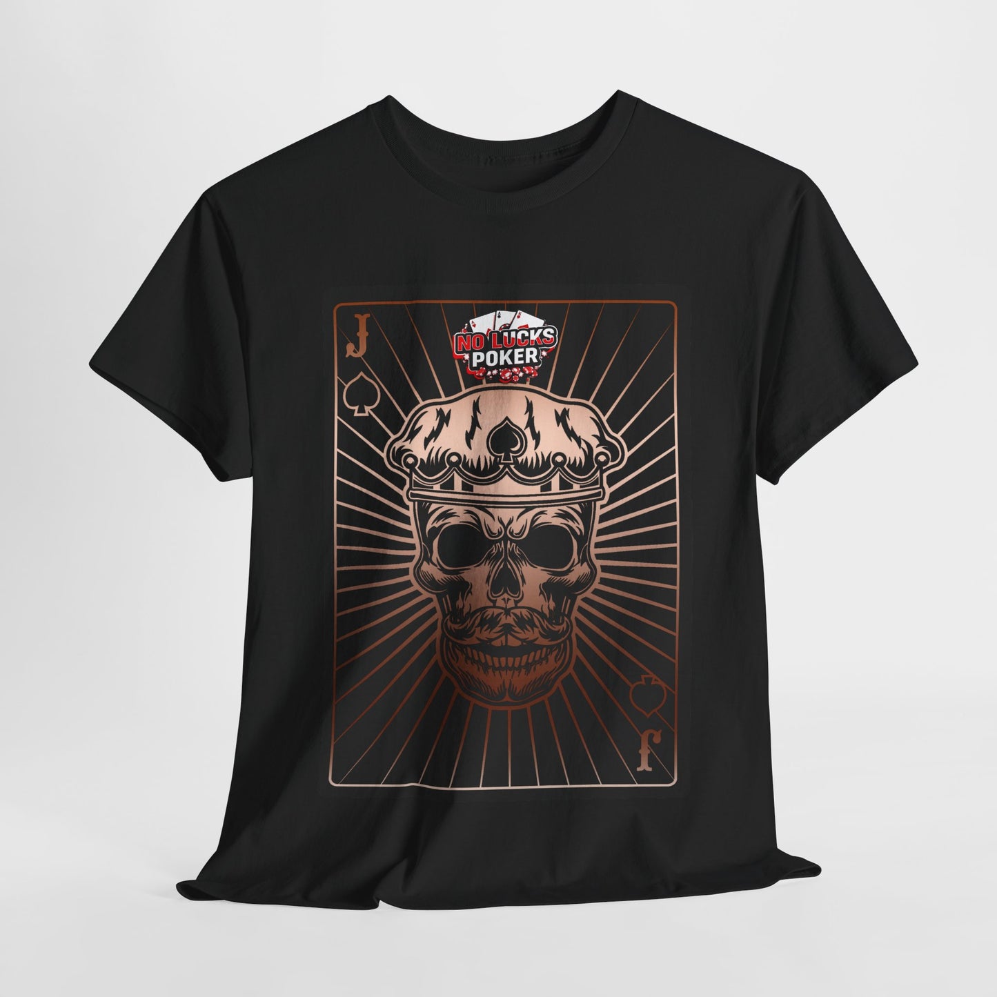 No Lucks Given – Jack Skull Crown of Spades Poker Tee (Copper Edition)