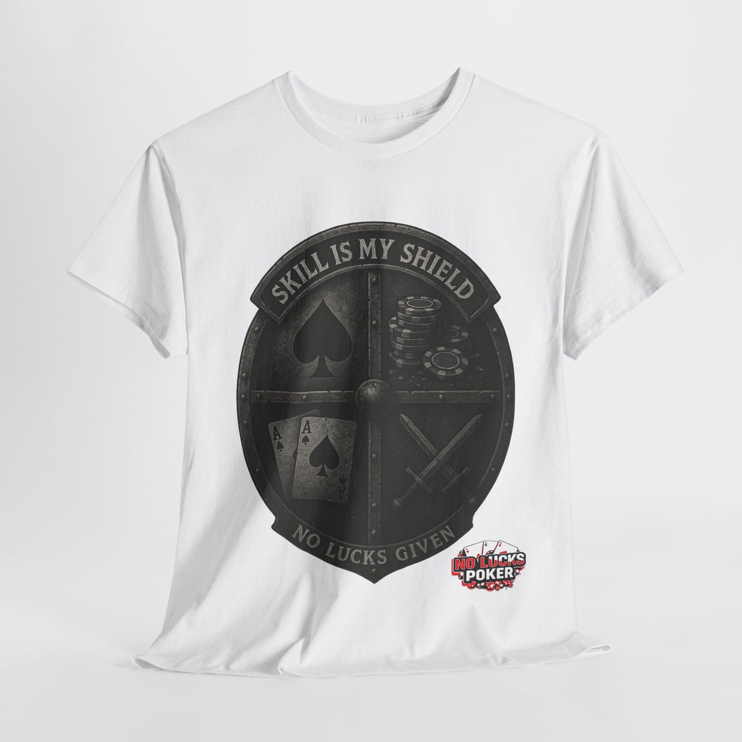 Stack or Shatter Poker T-Shirt | No Lucks Given – Skill Over Luck