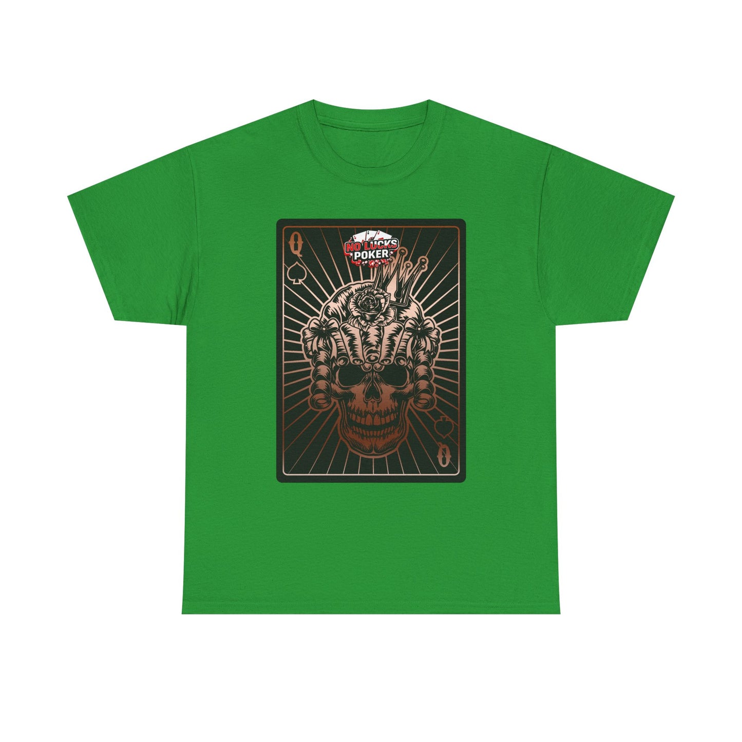 No Lucks Given – Angry Queen of Spades Poker Tee (Copper Edition)