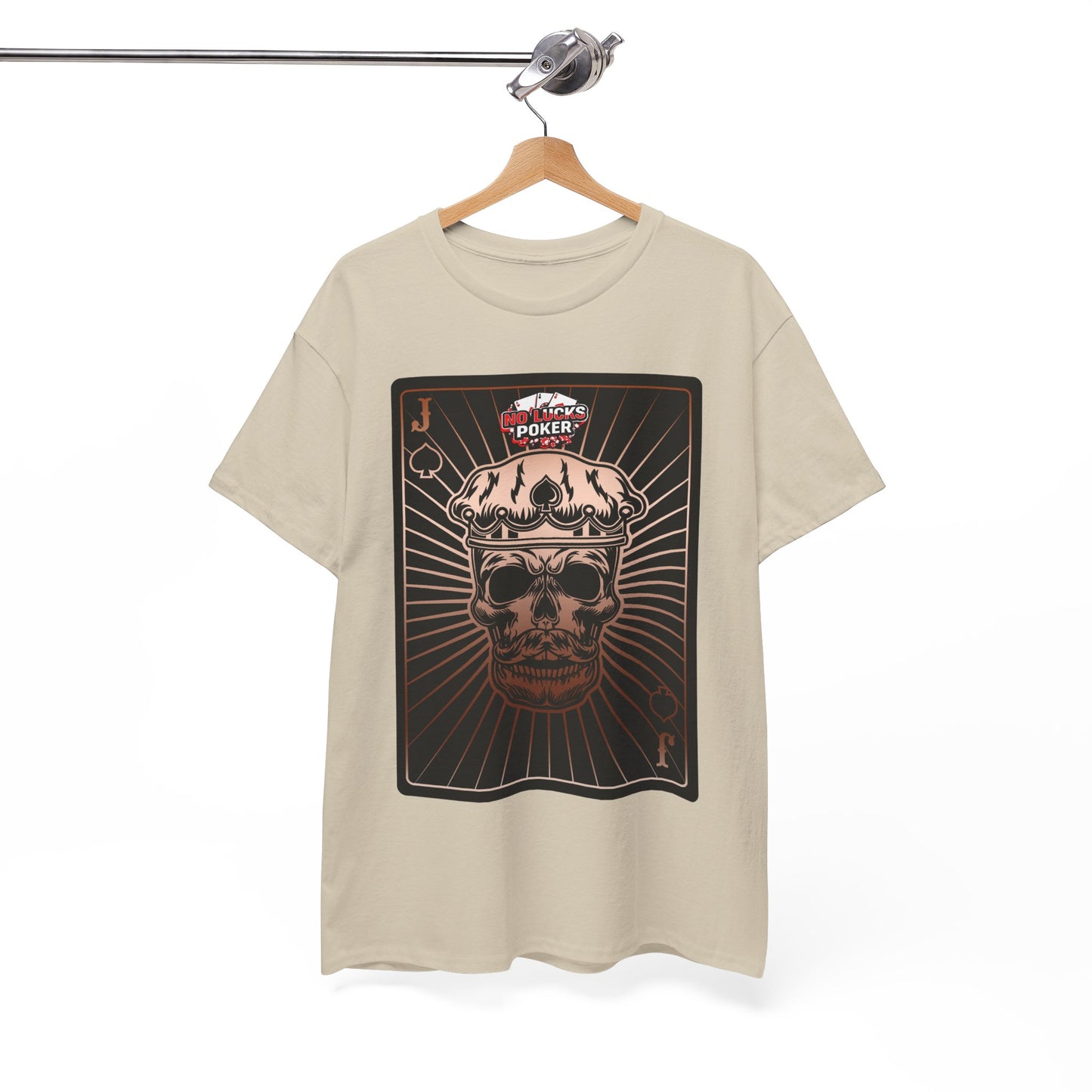 No Lucks Given – Jack Skull Crown of Spades Poker Tee (Copper Edition)