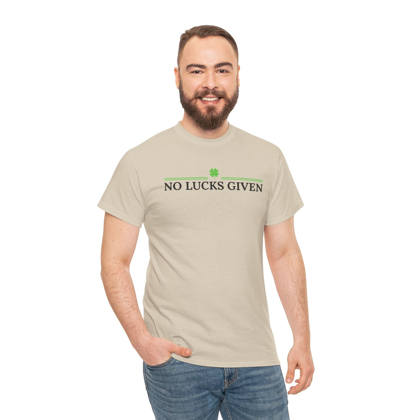 No Lucks Given – Classic Logo Poker Tee (Good Luck, All In)