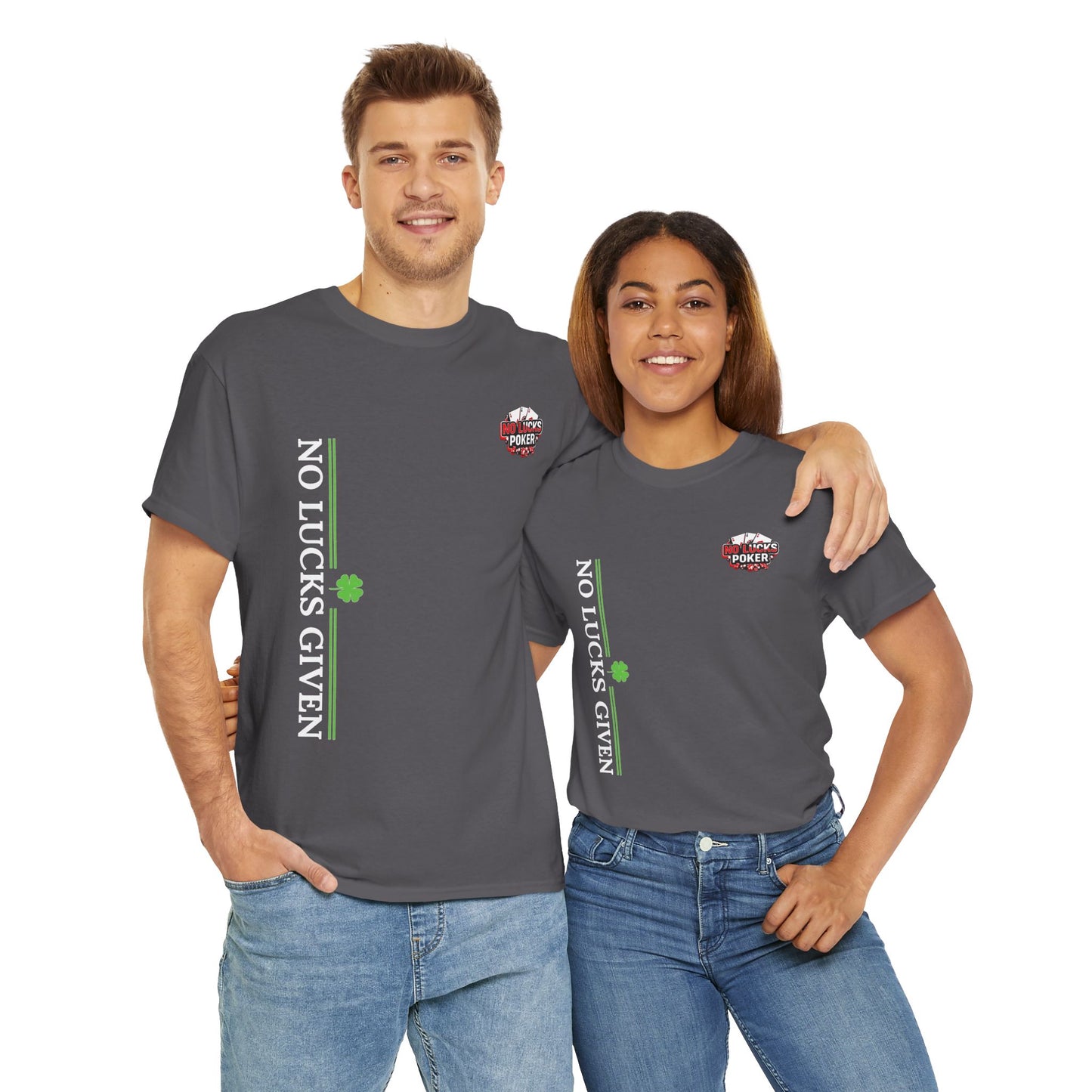 No Lucks Given – Signature Logo Poker Tee (All In Edition)