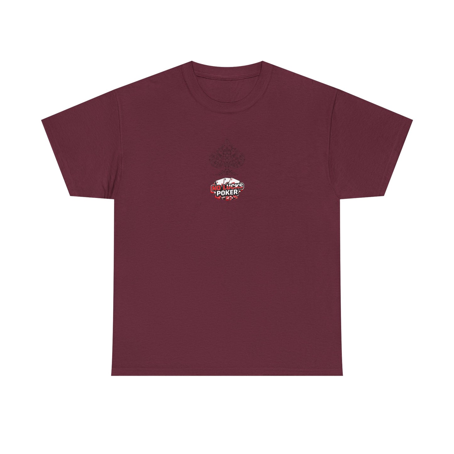 No Lucks Given Logo Poker T-Shirt | Built for Players, Not Luck