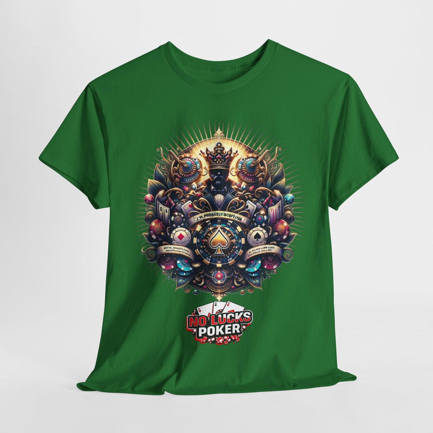 I'm Probably Bluffing unisex heavy cotton tee Poker Apparel