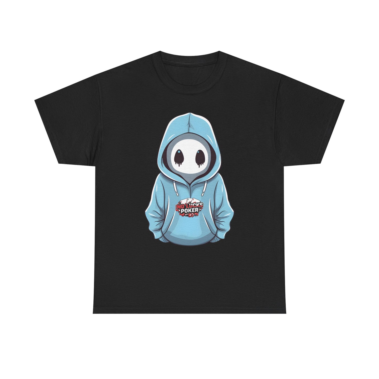 No Lucks Given – Mysterious Hoodie Player Poker Tee