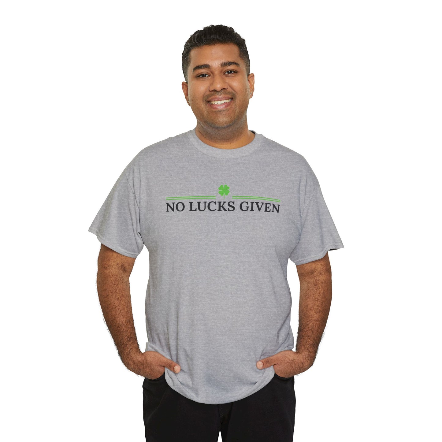 No Lucks Given – Classic Logo Poker Tee (Good Luck, All In)