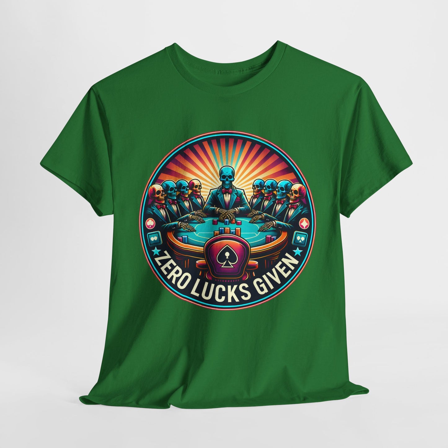 Zero Lucks Given unisex heavy cotton tee Poker Apparel