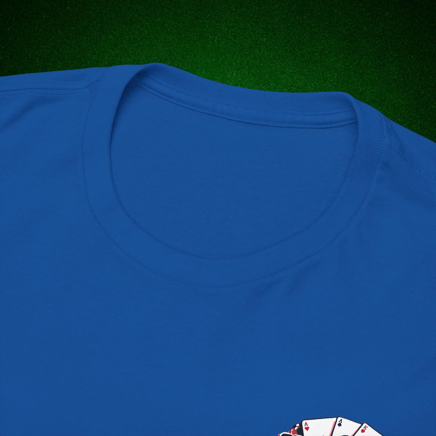 No Lucks Given Large Clover Poker T-Shirt Good Luck All-in