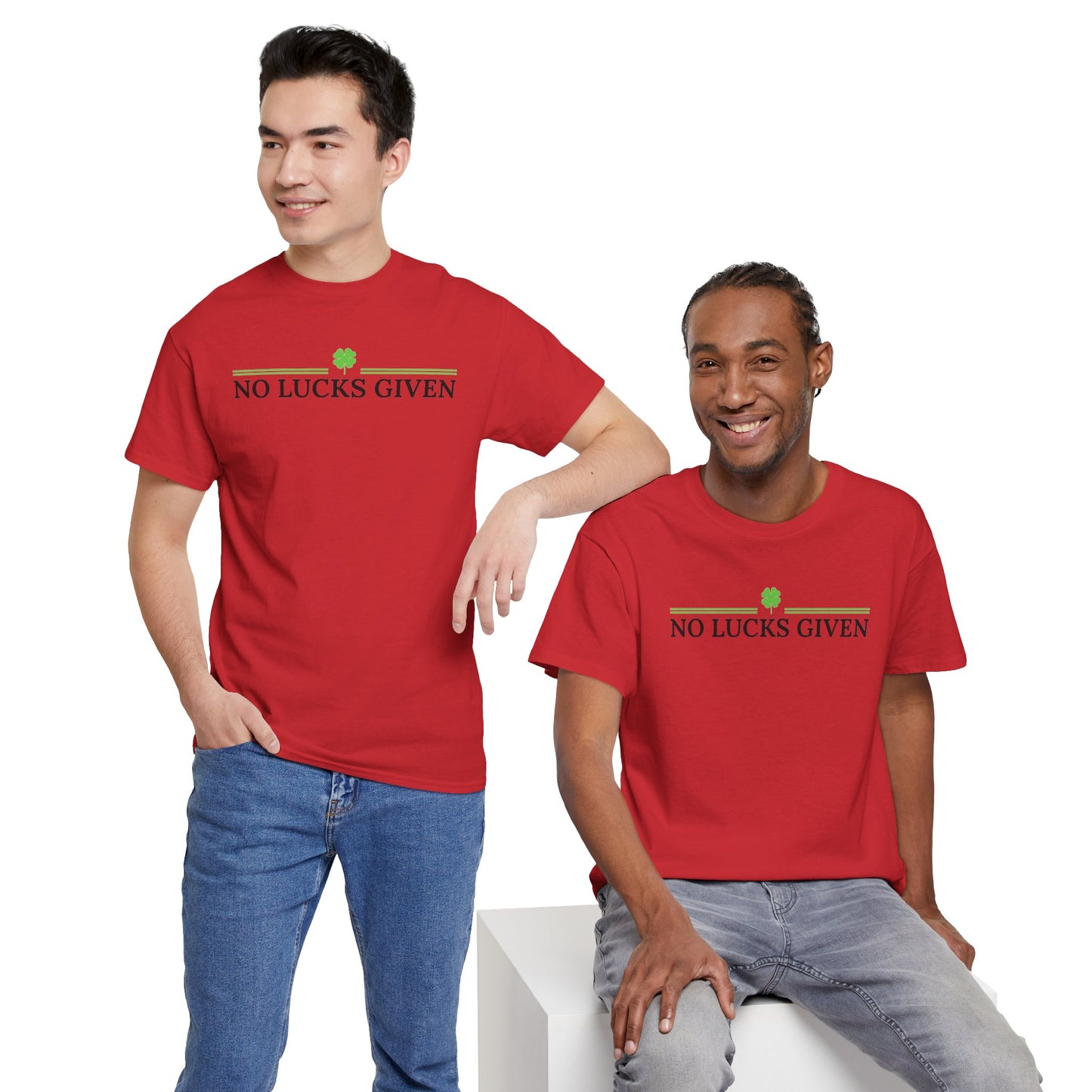 No Lucks Given – Classic Logo Poker Tee (Good Luck, All In)