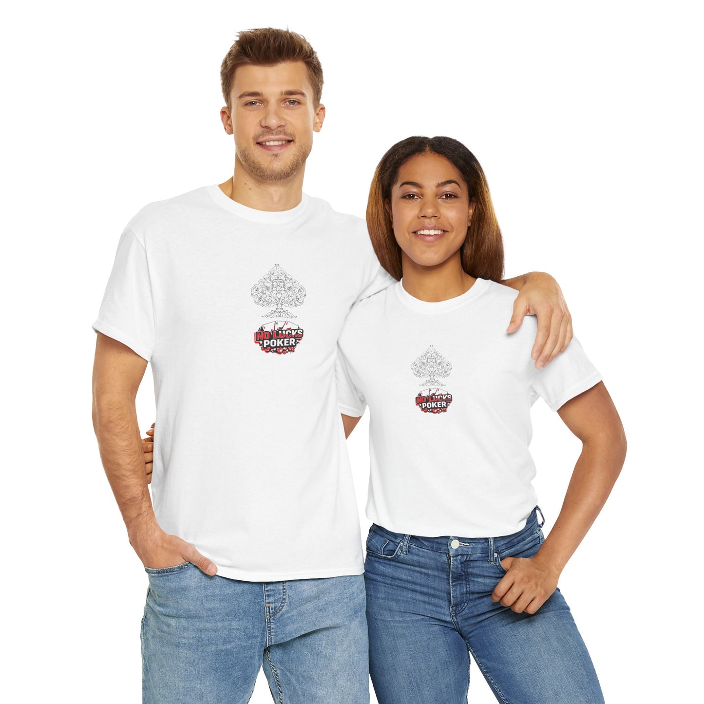 No Lucks Given Logo Poker T-Shirt | Built for Players, Not Luck