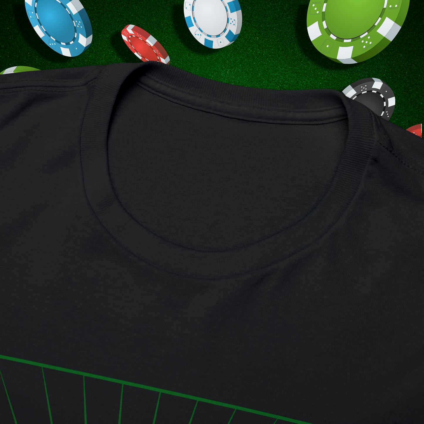 No Lucks Given Angry Jack of Hearts Green Red Poker T-Shirt Must have Good Luck All-in
