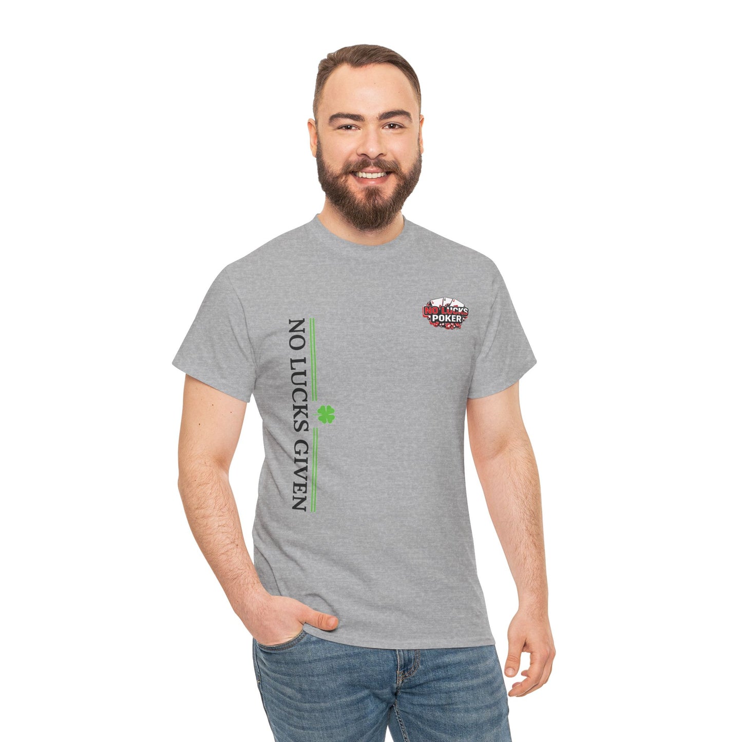 No Lucks Given – Signature Logo Poker Tee (All In Edition)