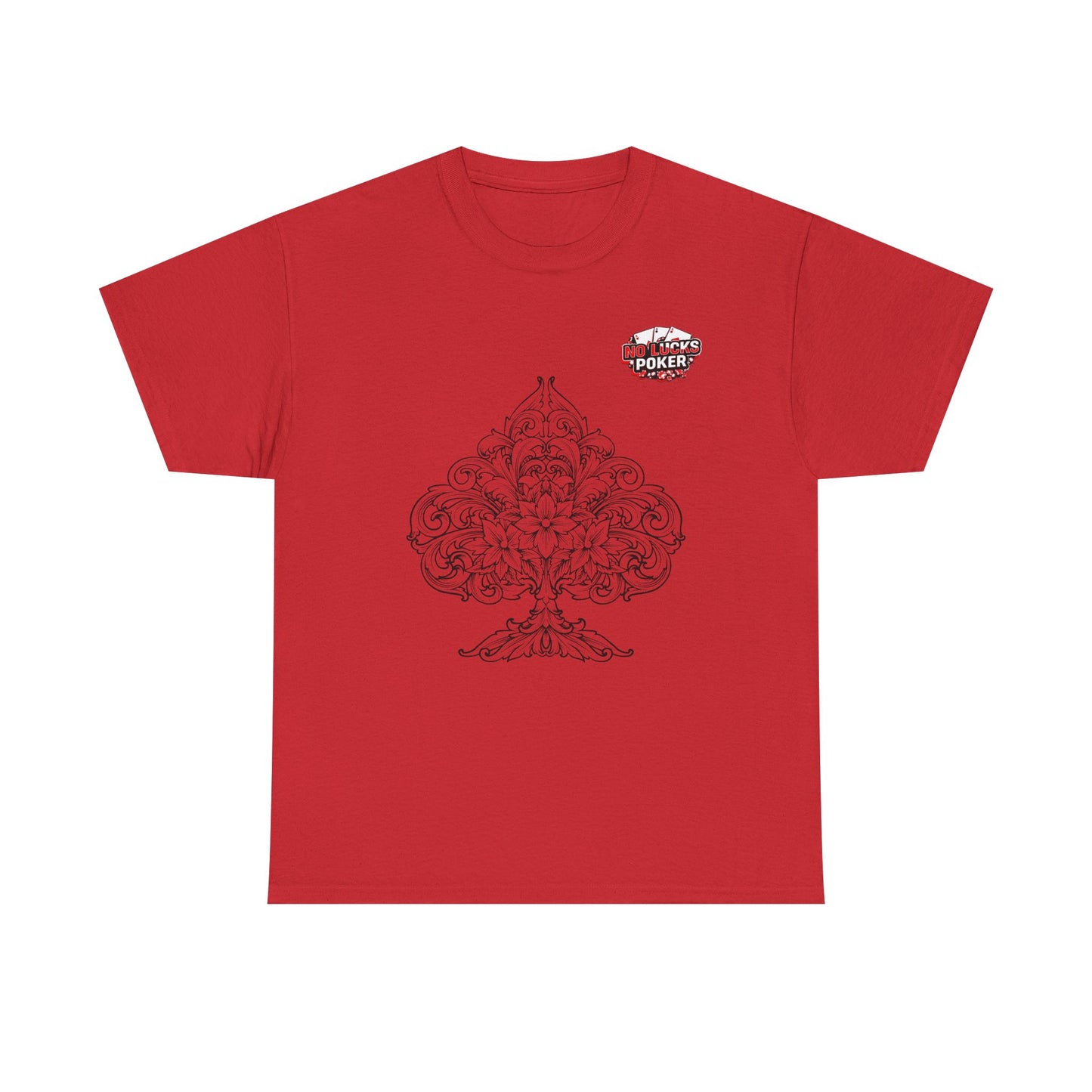 No Lucks Given – Spade Poker T-Shirt (Good Luck, All In)