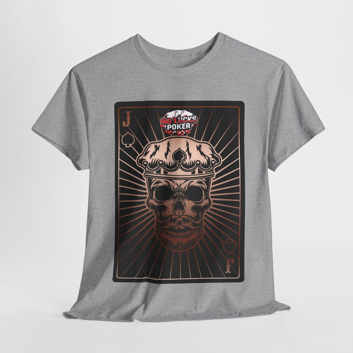 No Lucks Given – Jack Skull Crown of Spades Poker Tee (Copper Edition)
