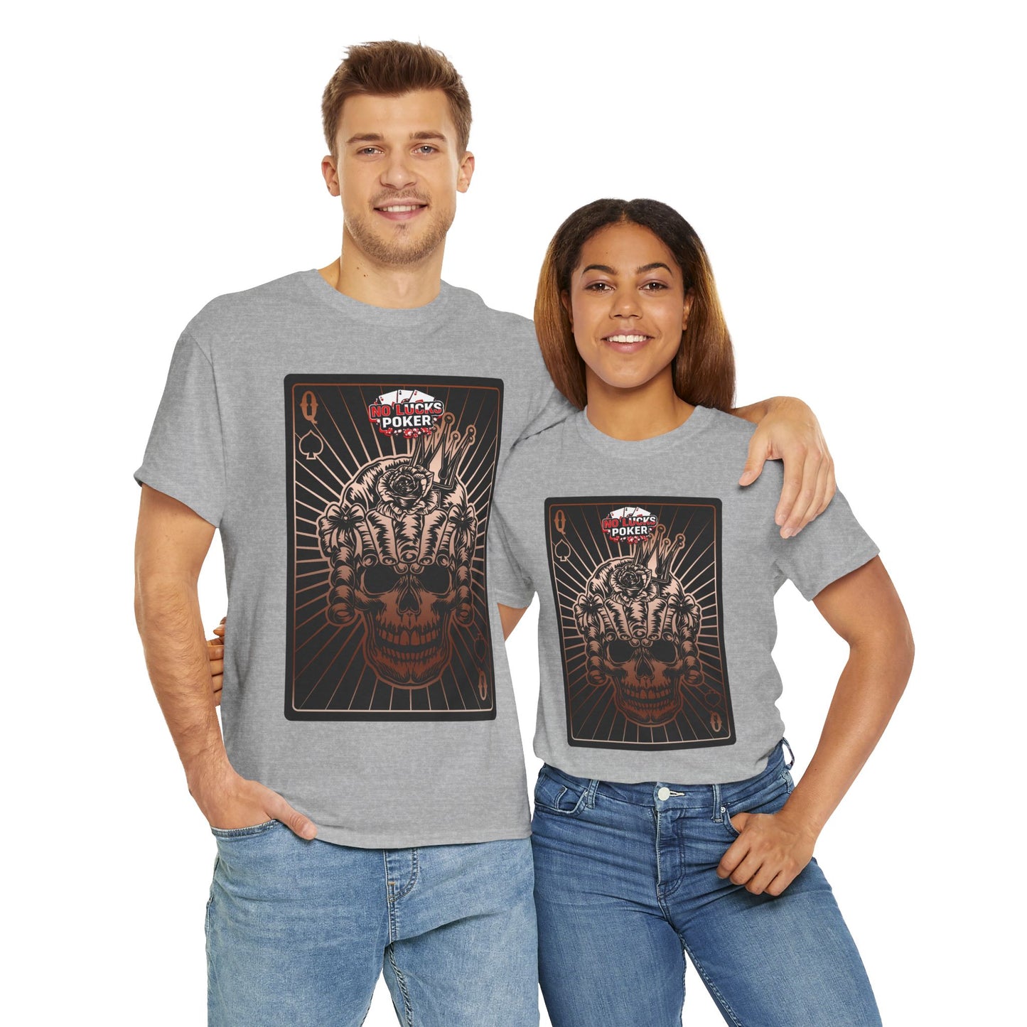 No Lucks Given – Angry Queen of Spades Poker Tee (Copper Edition)