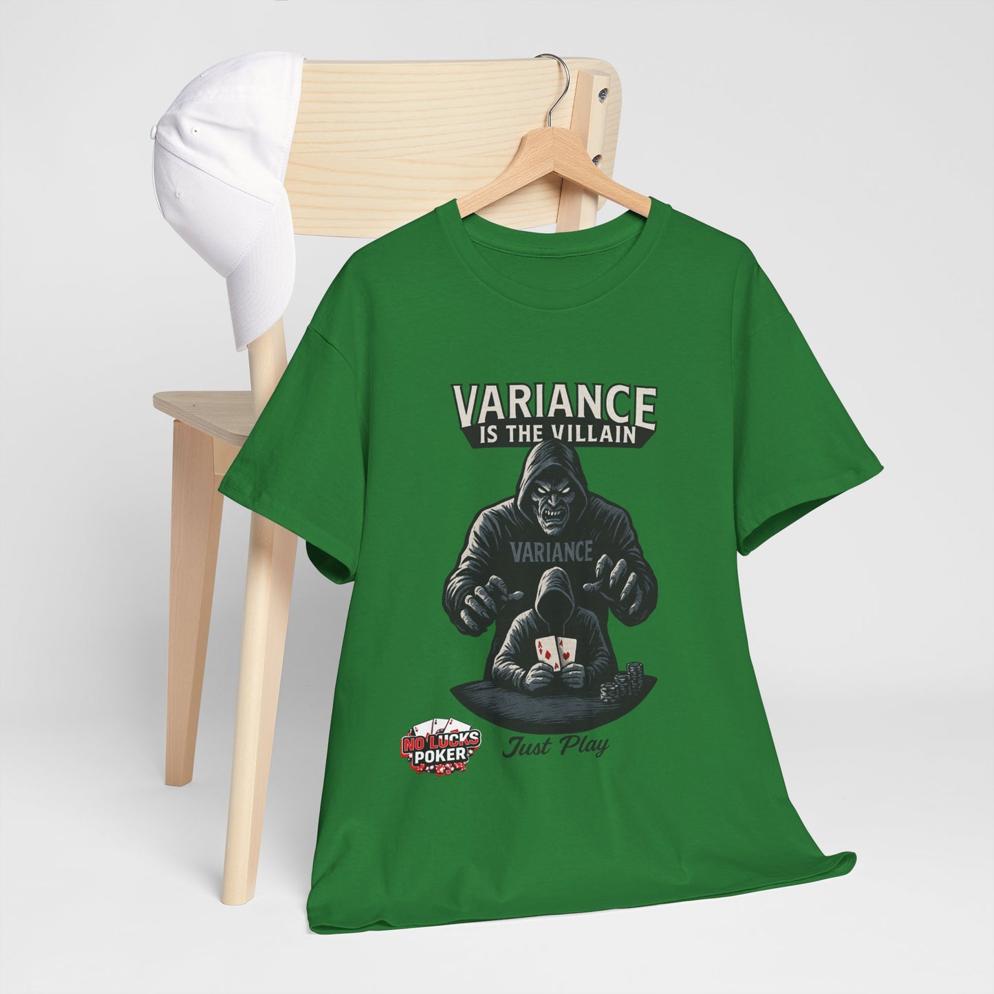 Variance is the Villain Poker T-Shirt | Zero Lucks – Fight the Swings