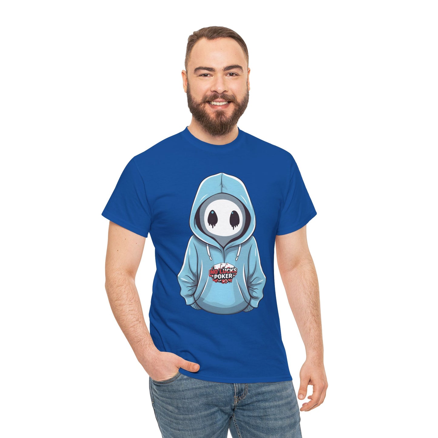 No Lucks Given – Mysterious Hoodie Player Poker Tee