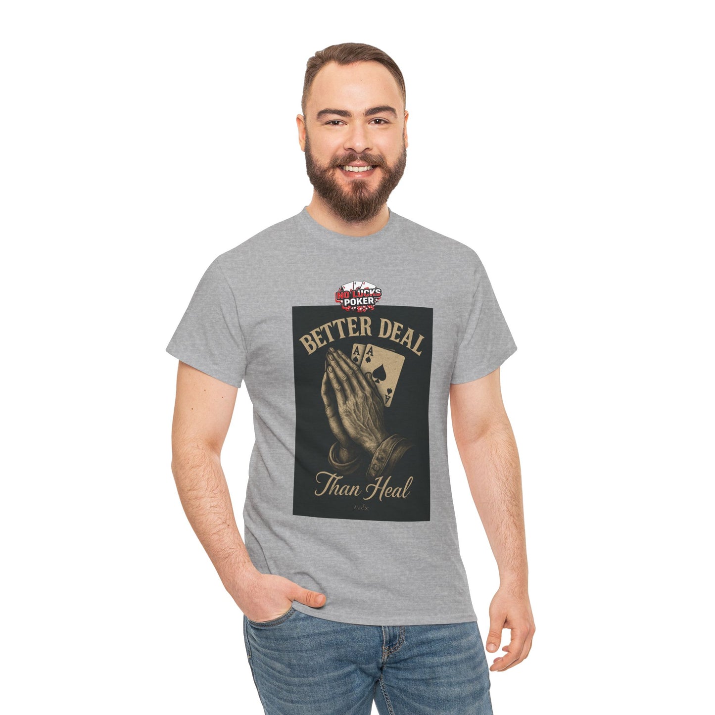 No Prayers Just Play Poker T-Shirt | Zero Lucks – Skill Over Superstition