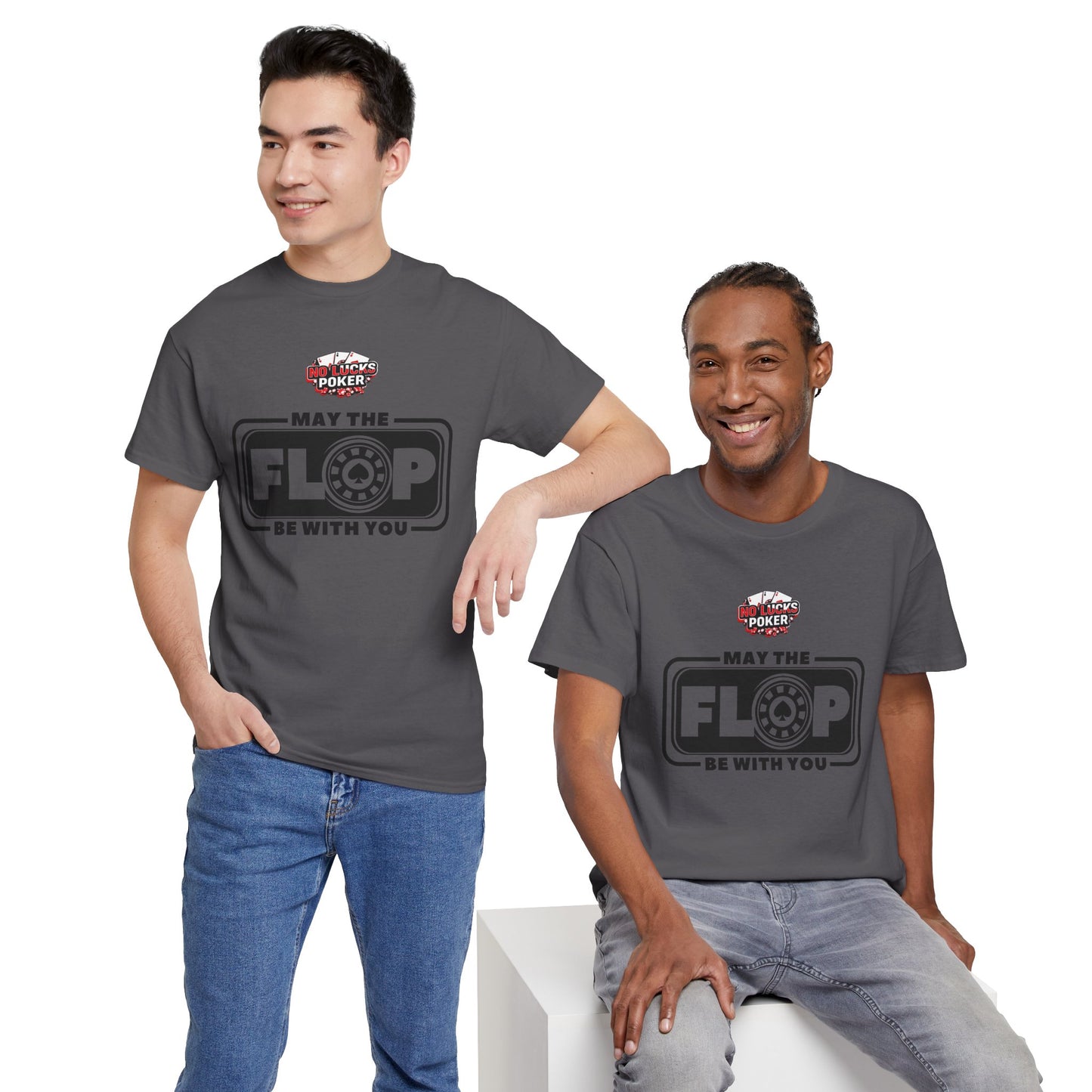Zero Lucks – “May the Flop Be With You” Poker Logo Tee