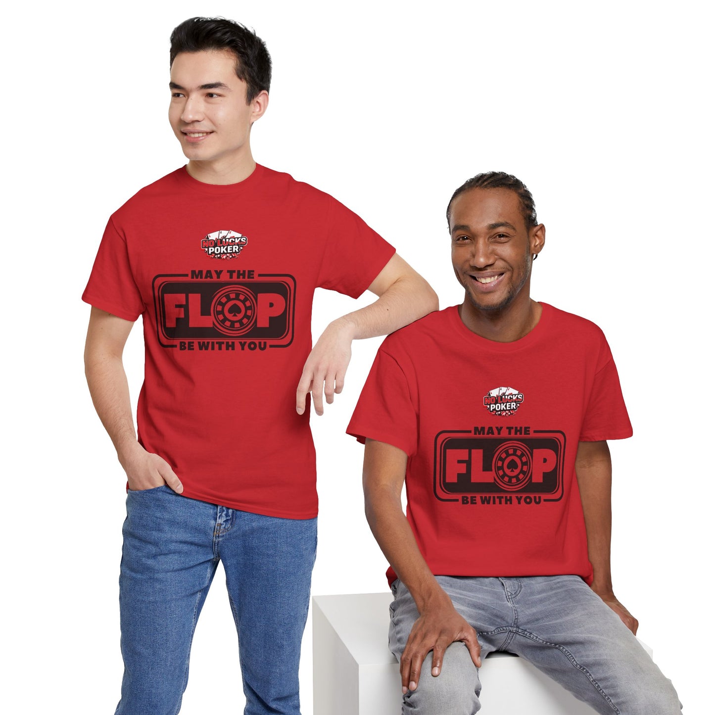 Zero Lucks – “May the Flop Be With You” Poker Logo Tee