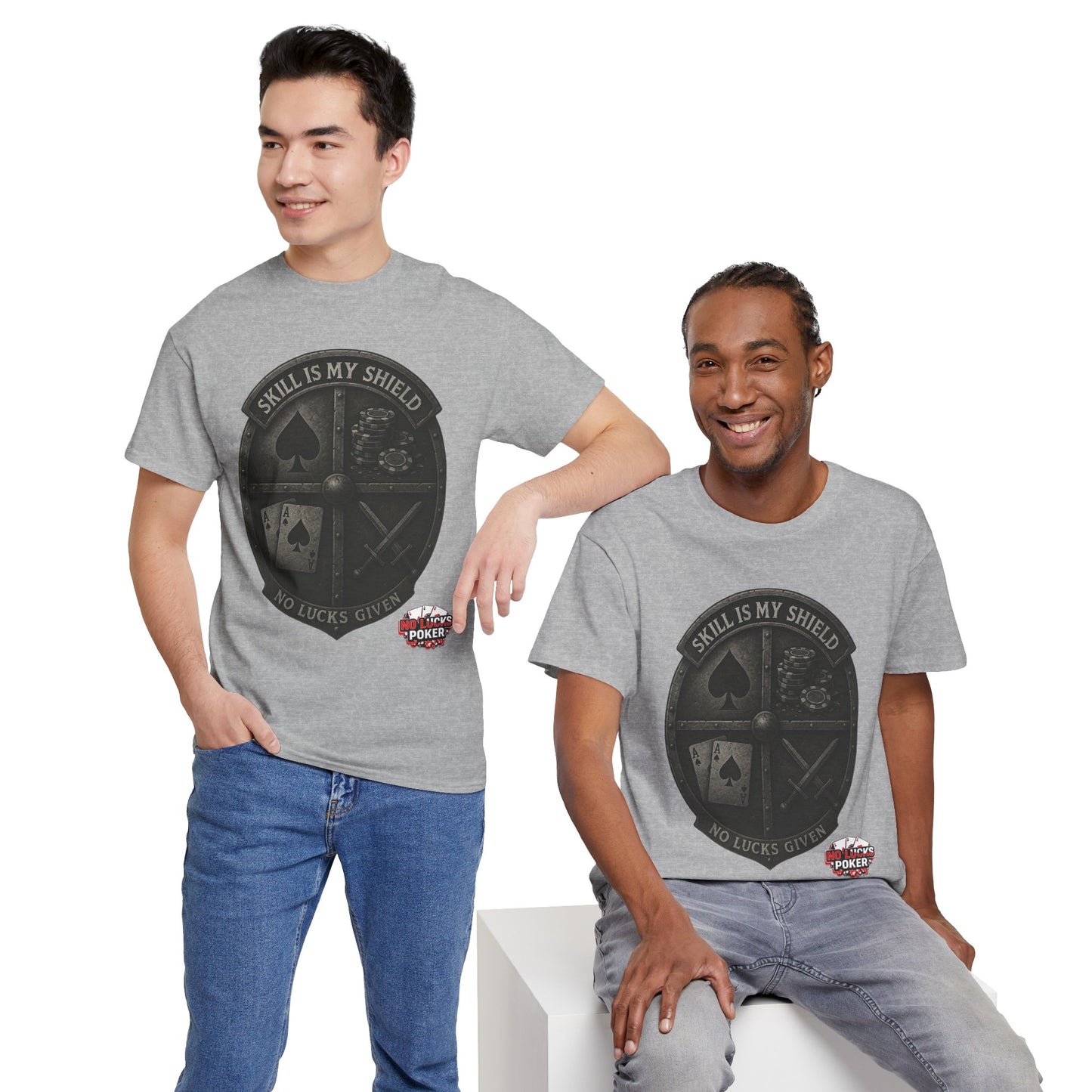 Stack or Shatter Poker T-Shirt | No Lucks Given – Skill Over Luck