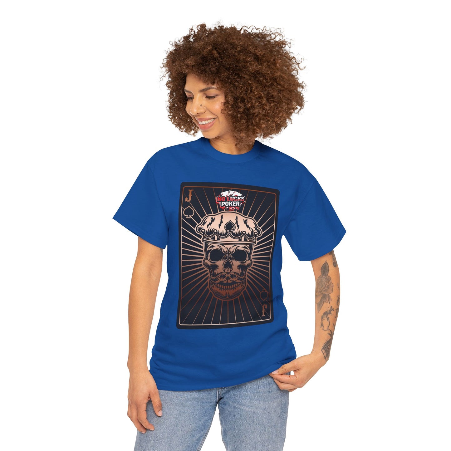 No Lucks Given – Jack Skull Crown of Spades Poker Tee (Copper Edition)