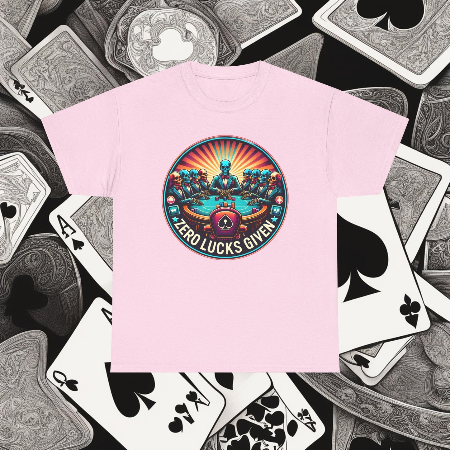 Zero Lucks Given unisex heavy cotton tee Poker Apparel