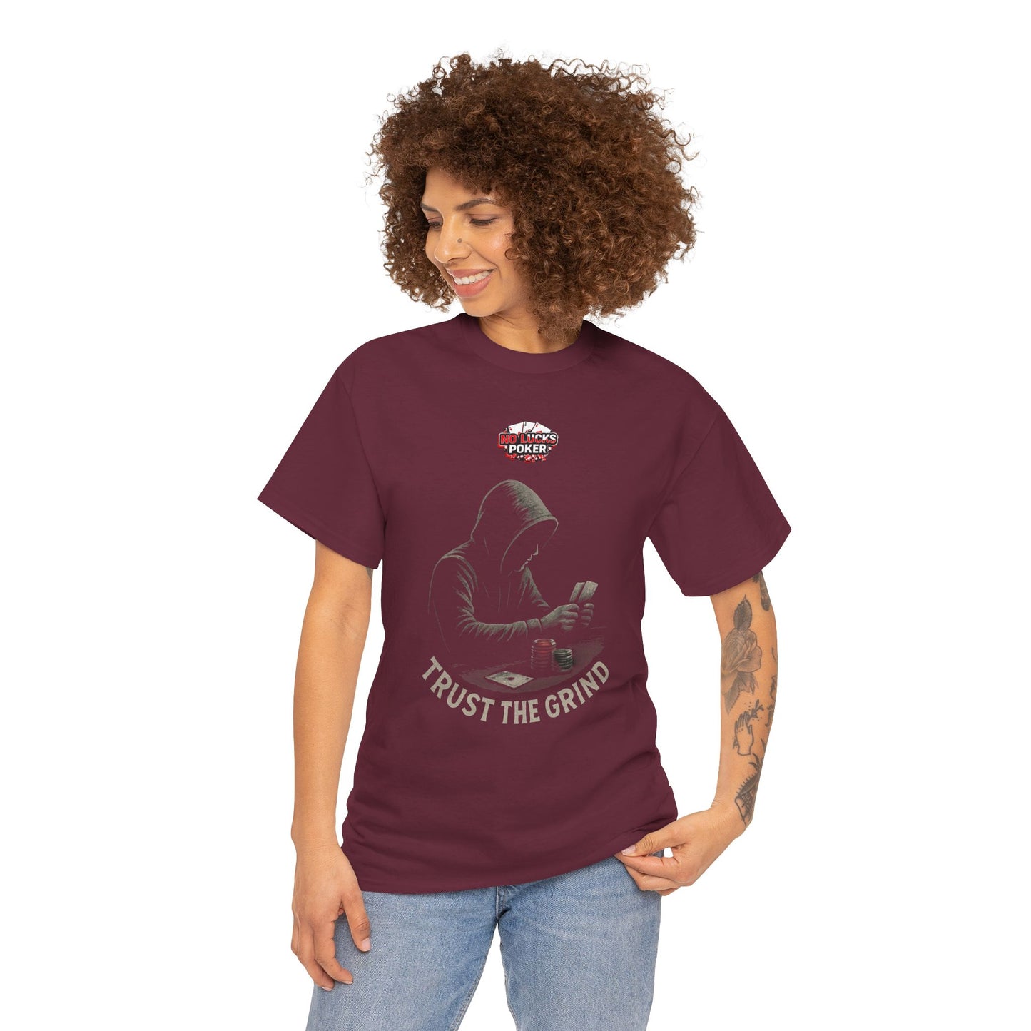 Trust the Grind Poker T-Shirt | Zero Lucks – Play Sharp