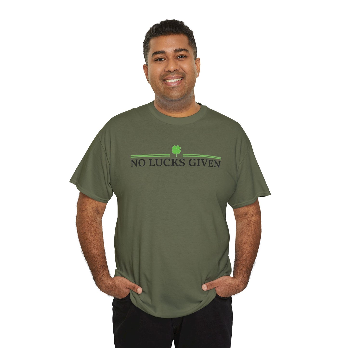No Lucks Given – Classic Logo Poker Tee (Good Luck, All In)