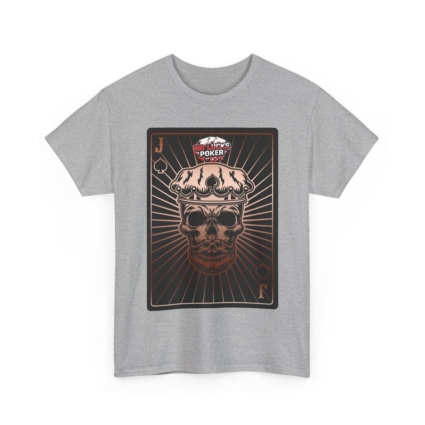 No Lucks Given – Jack Skull Crown of Spades Poker Tee (Copper Edition)