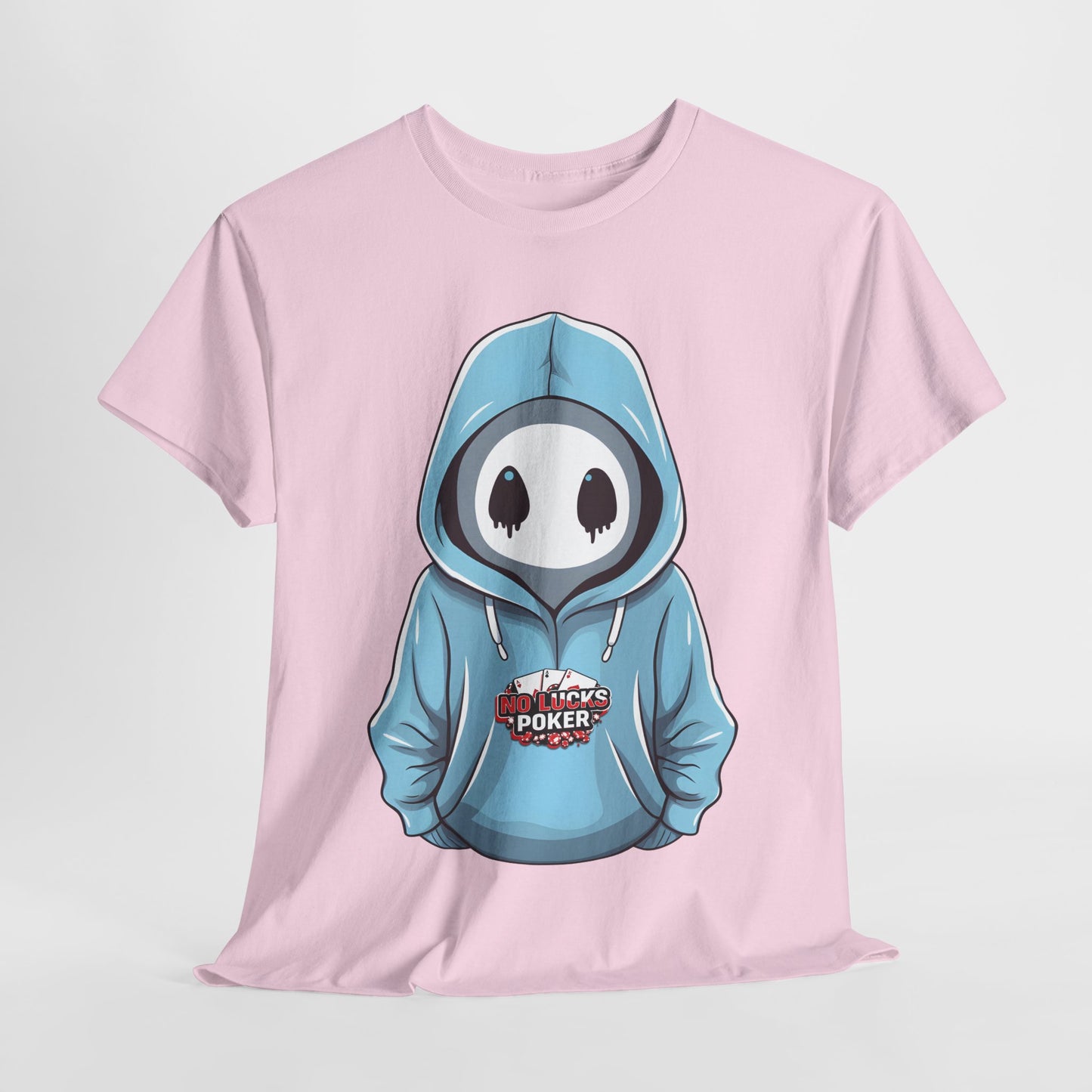 No Lucks Given – Mysterious Hoodie Player Poker Tee