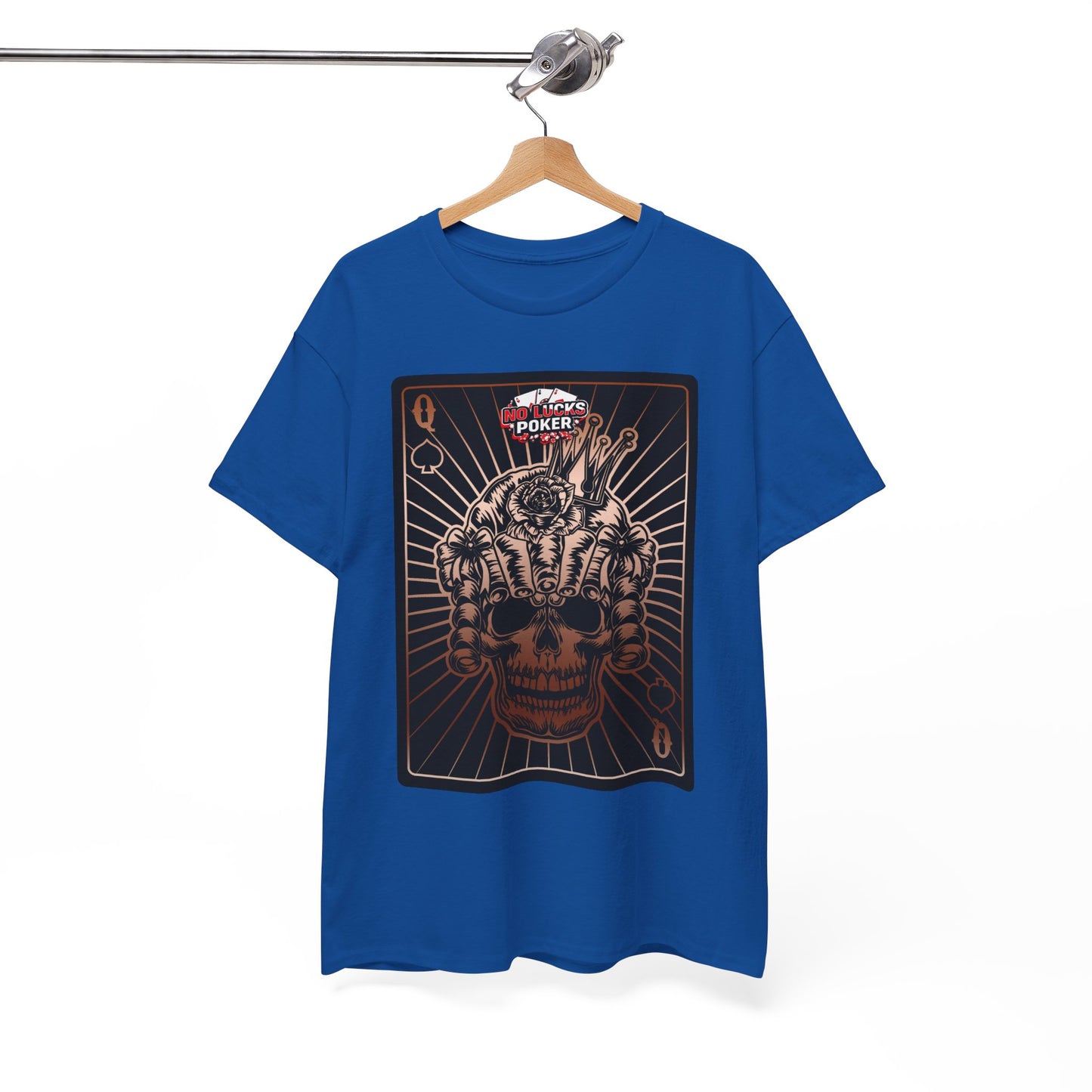 No Lucks Given – Angry Queen of Spades Poker Tee (Copper Edition)