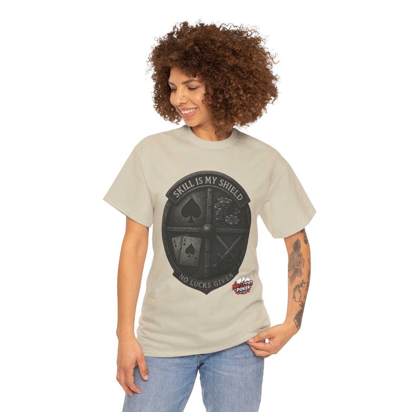 Stack or Shatter Poker T-Shirt | No Lucks Given – Skill Over Luck