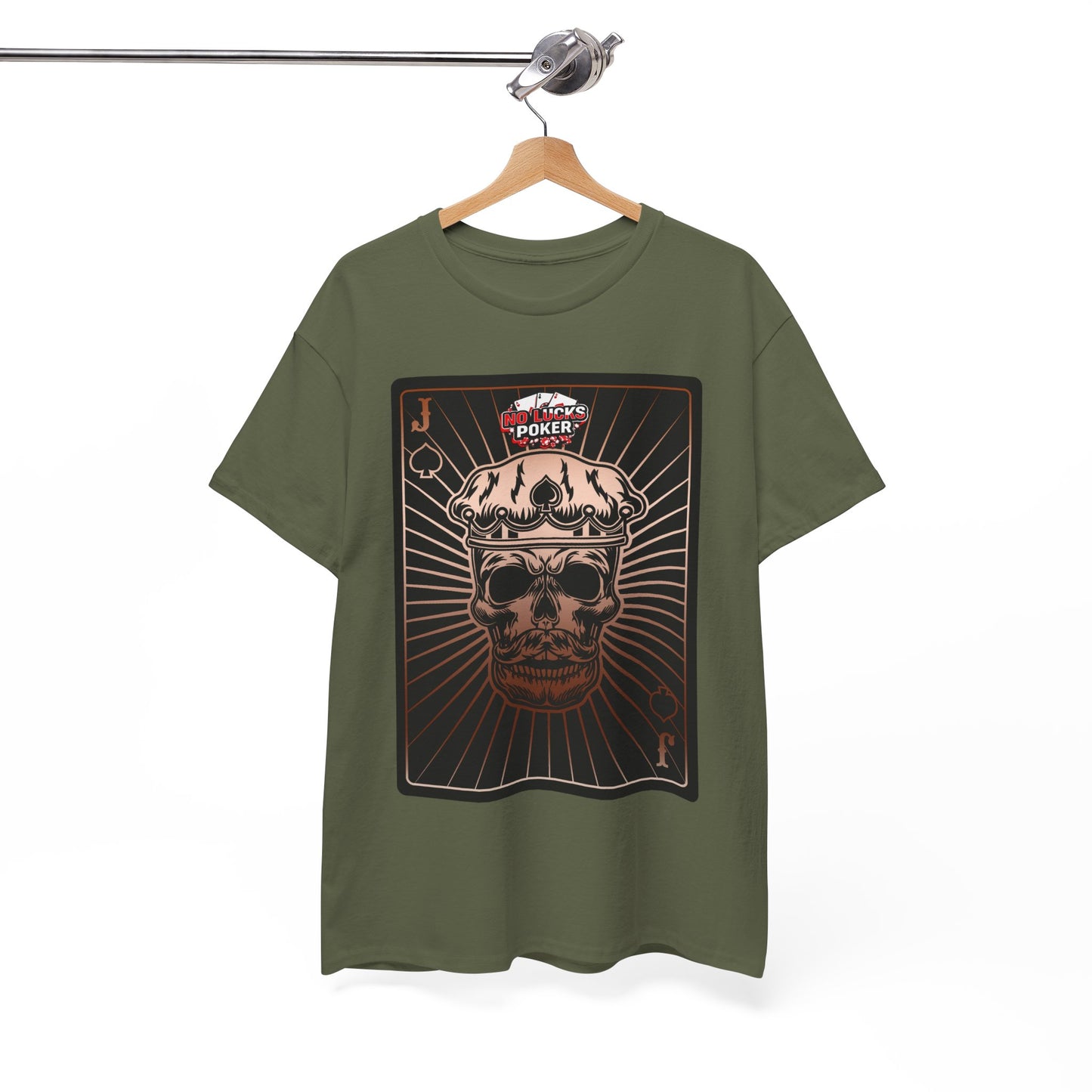 No Lucks Given – Jack Skull Crown of Spades Poker Tee (Copper Edition)