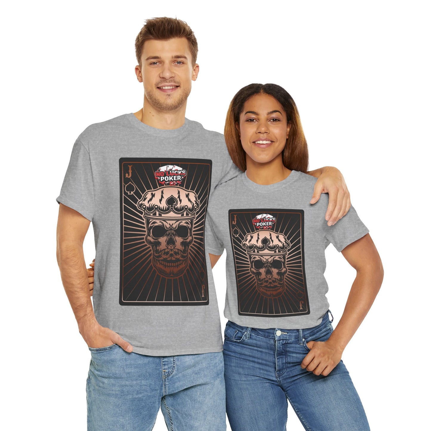No Lucks Given – Jack Skull Crown of Spades Poker Tee (Copper Edition)