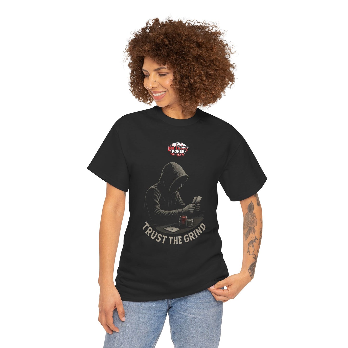 Trust the Grind Poker T-Shirt | Zero Lucks – Play Sharp
