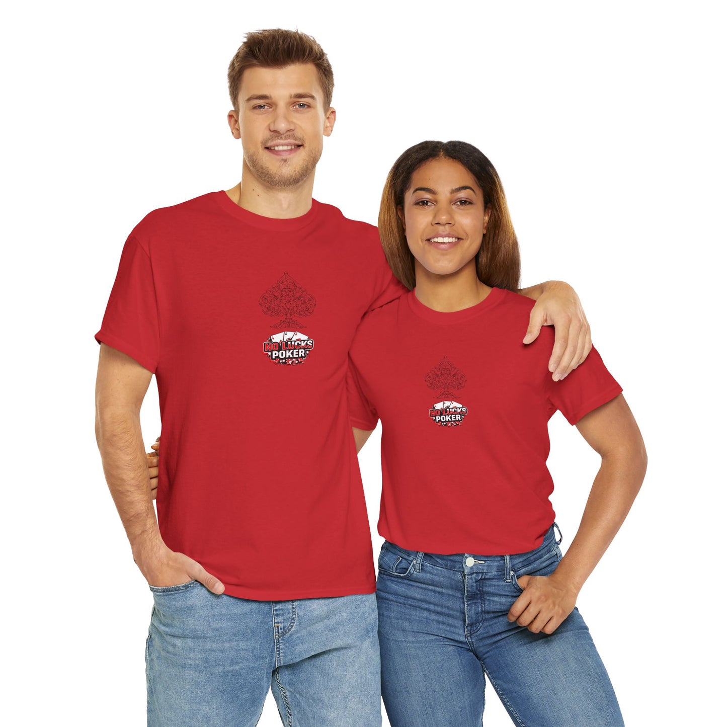 No Lucks Given Logo Poker T-Shirt | Built for Players, Not Luck