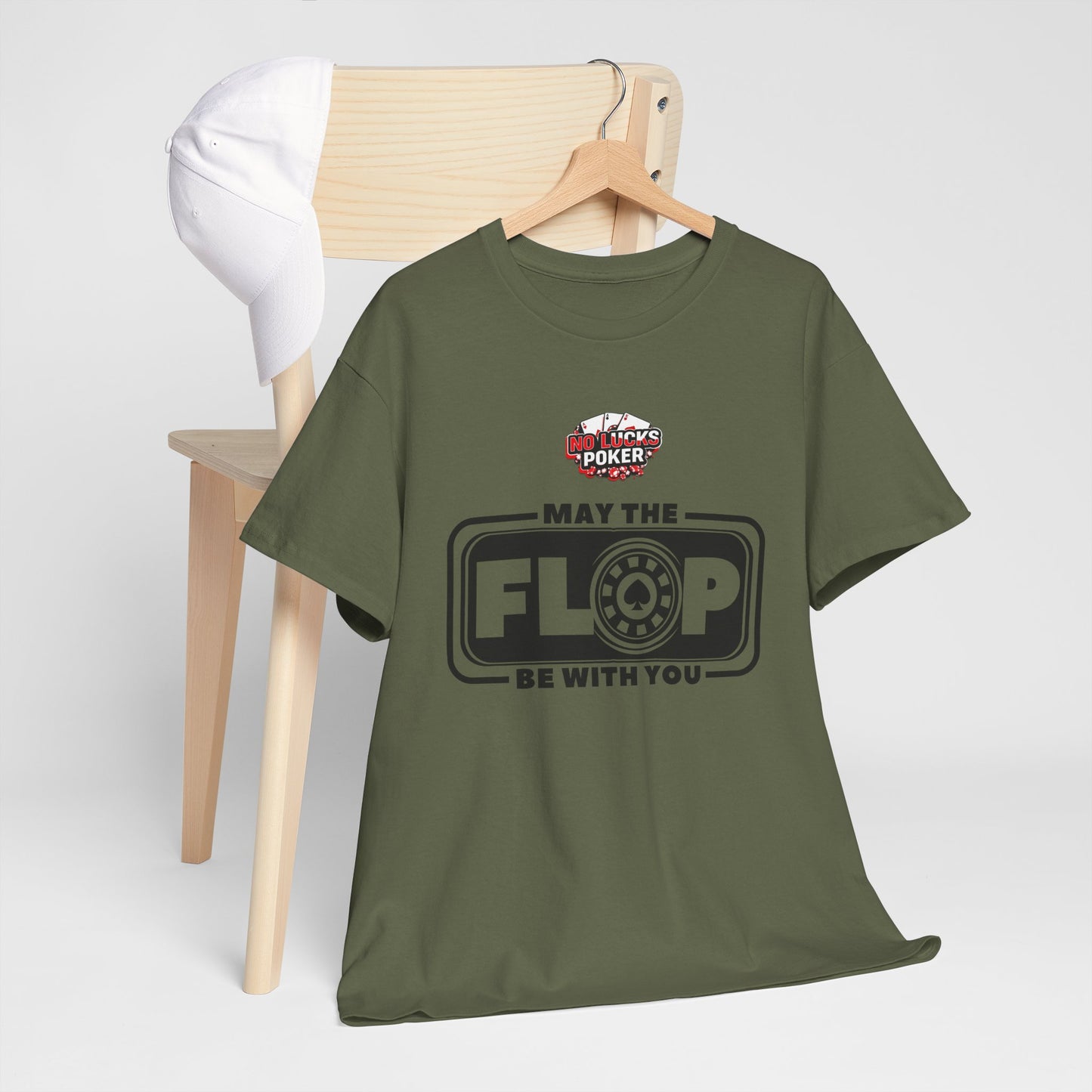 Zero Lucks – “May the Flop Be With You” Poker Logo Tee