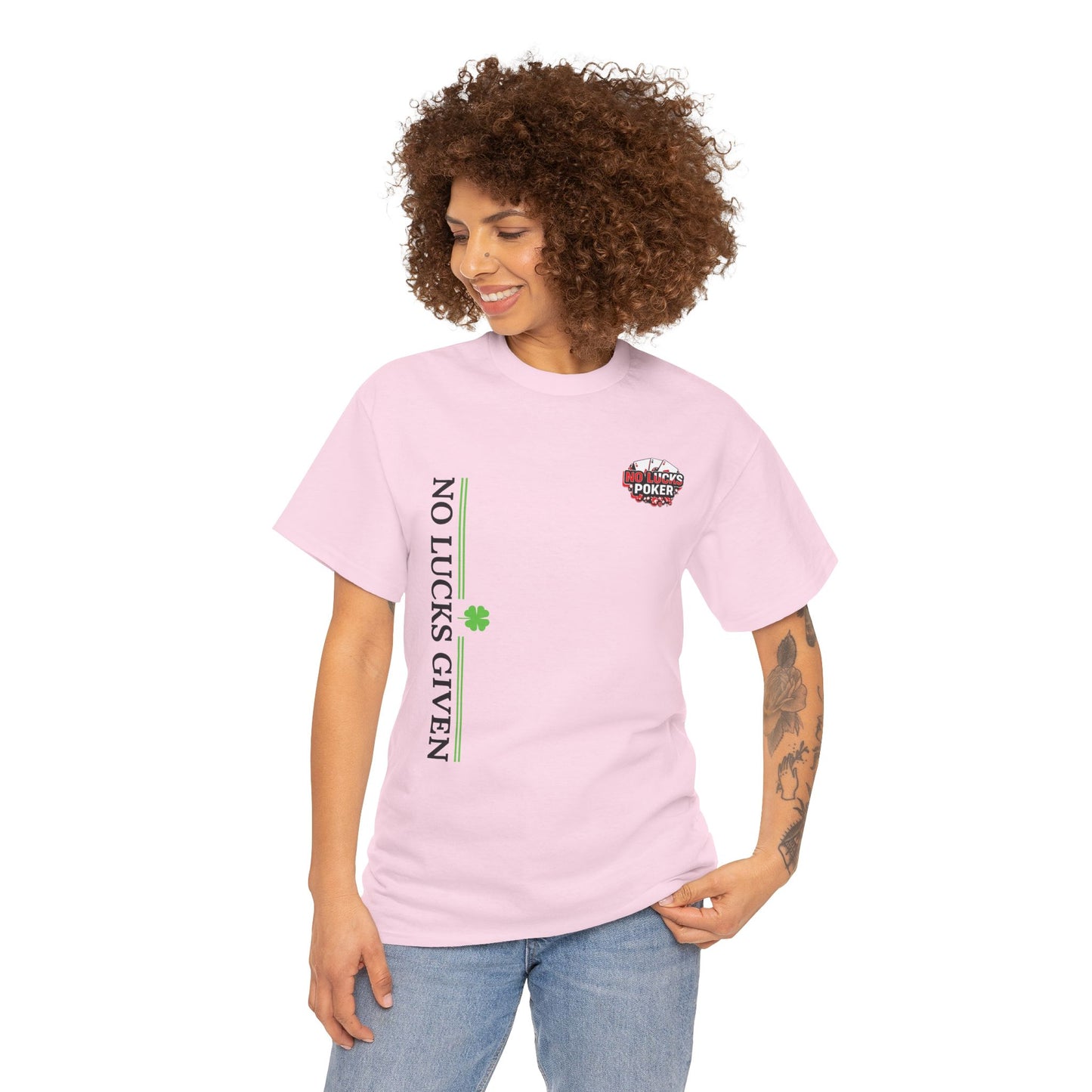 No Lucks Given – Signature Logo Poker Tee (All In Edition)