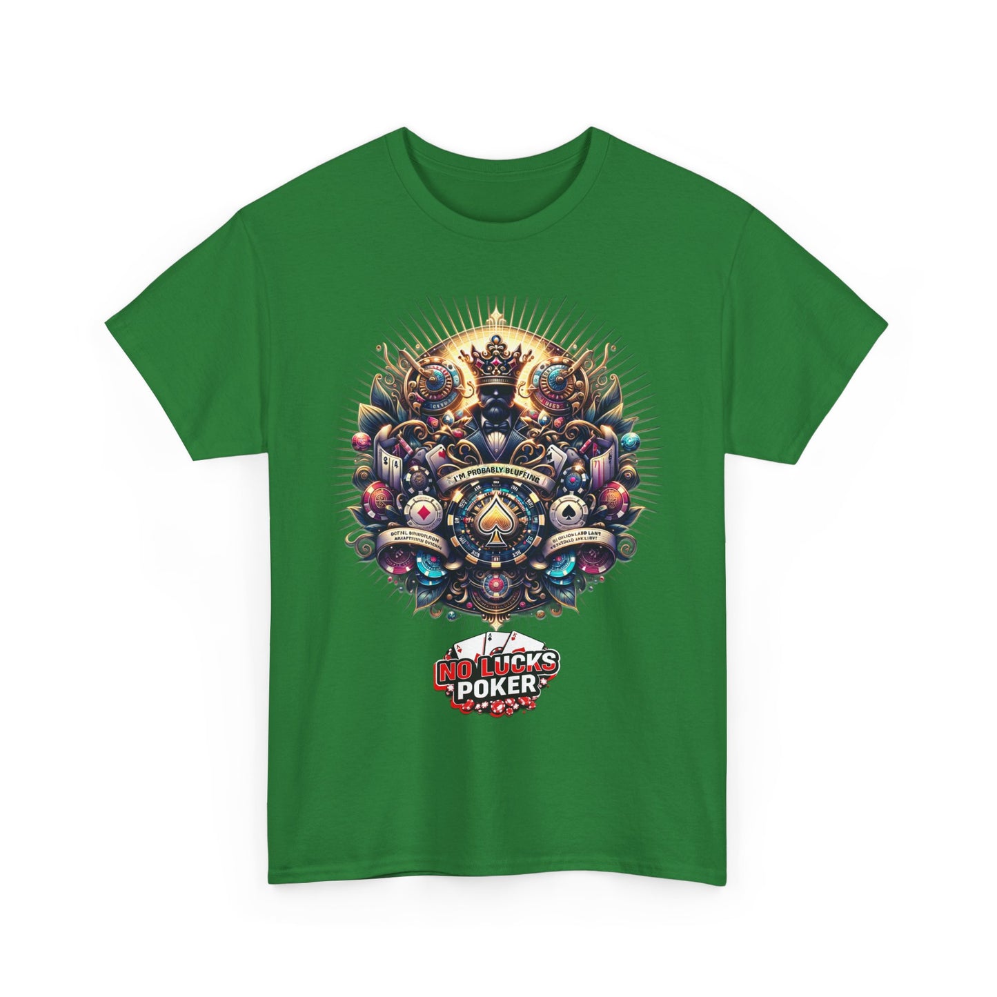 I'm Probably Bluffing unisex heavy cotton tee Poker Apparel