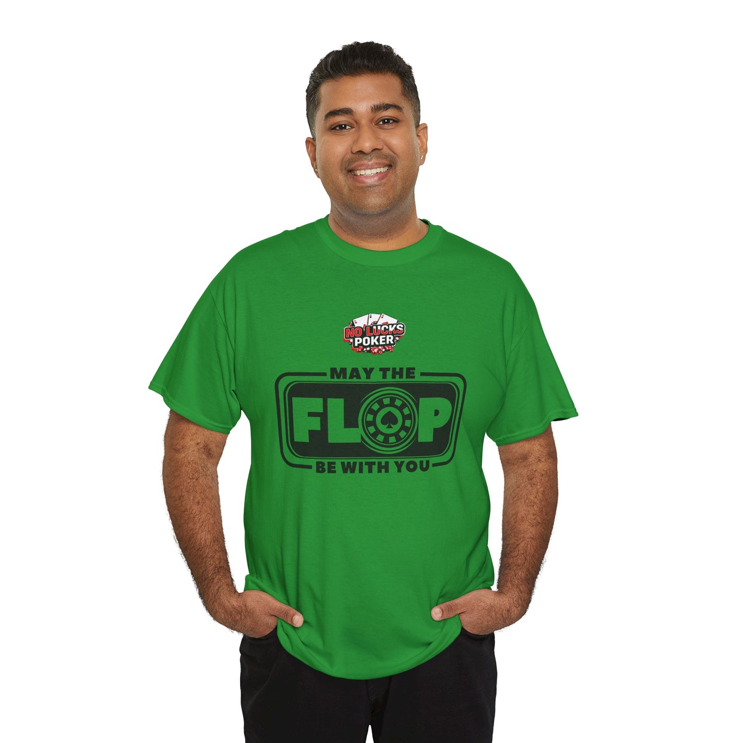 Zero Lucks – “May the Flop Be With You” Poker Logo Tee