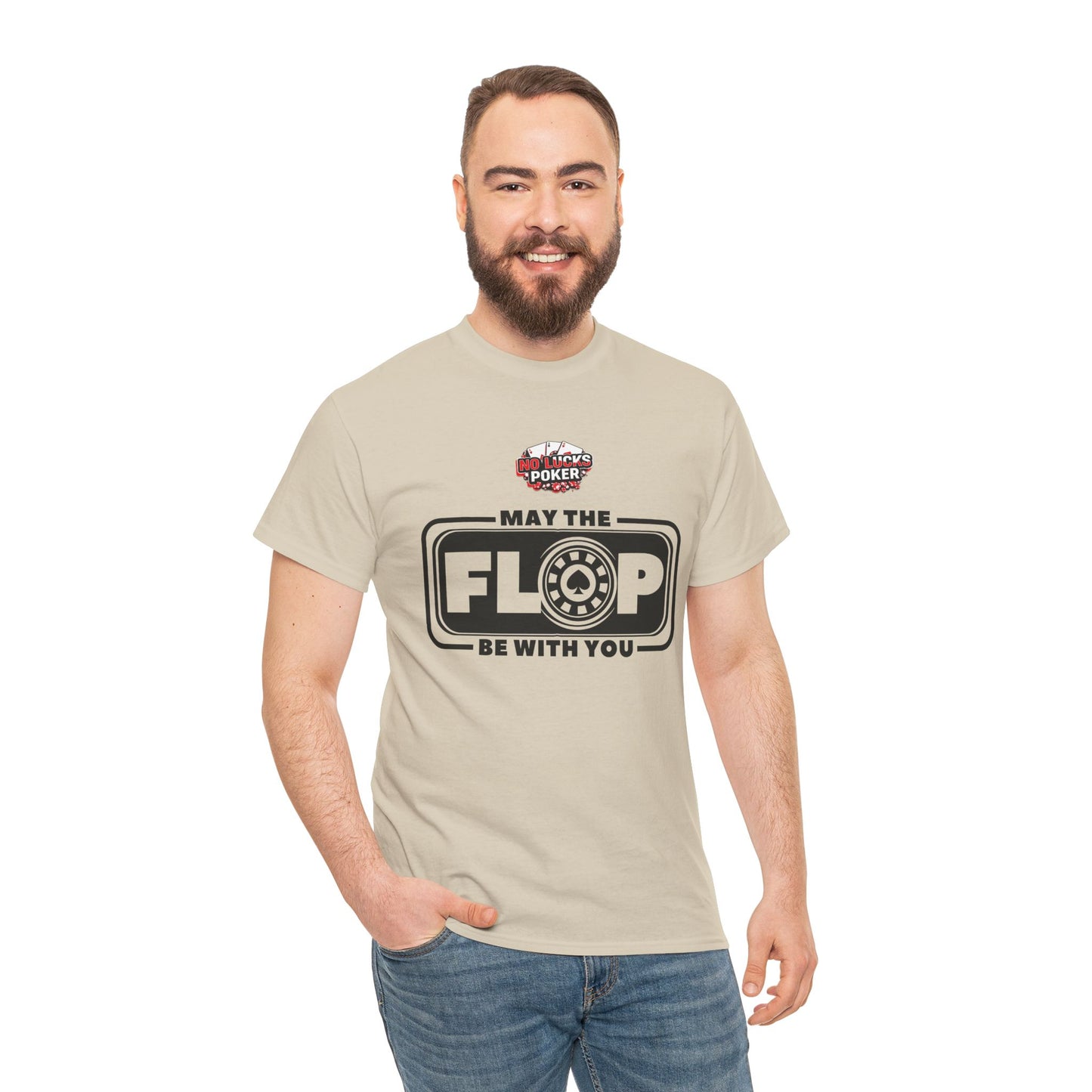 Zero Lucks – “May the Flop Be With You” Poker Logo Tee