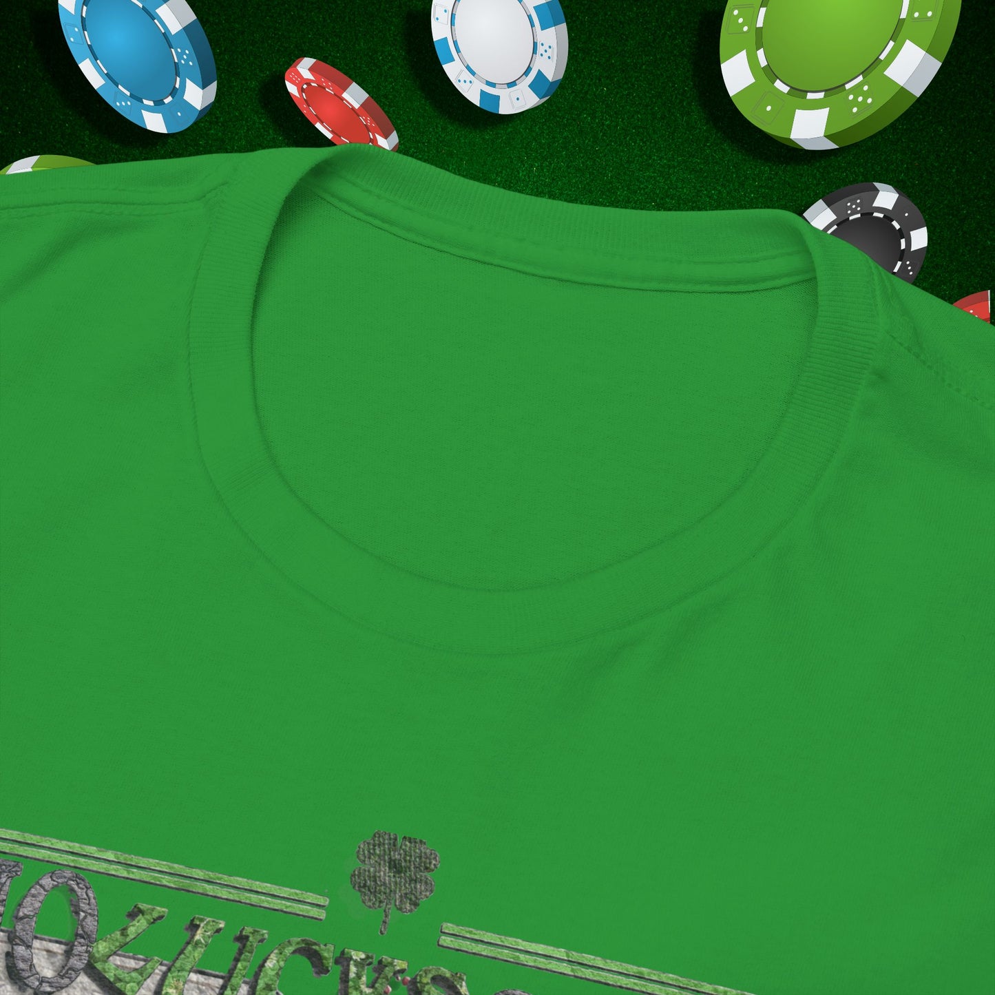 No Lucks Given Skull Breaking thru Ace of Spades T-Shirt Must have Good Luck All-in