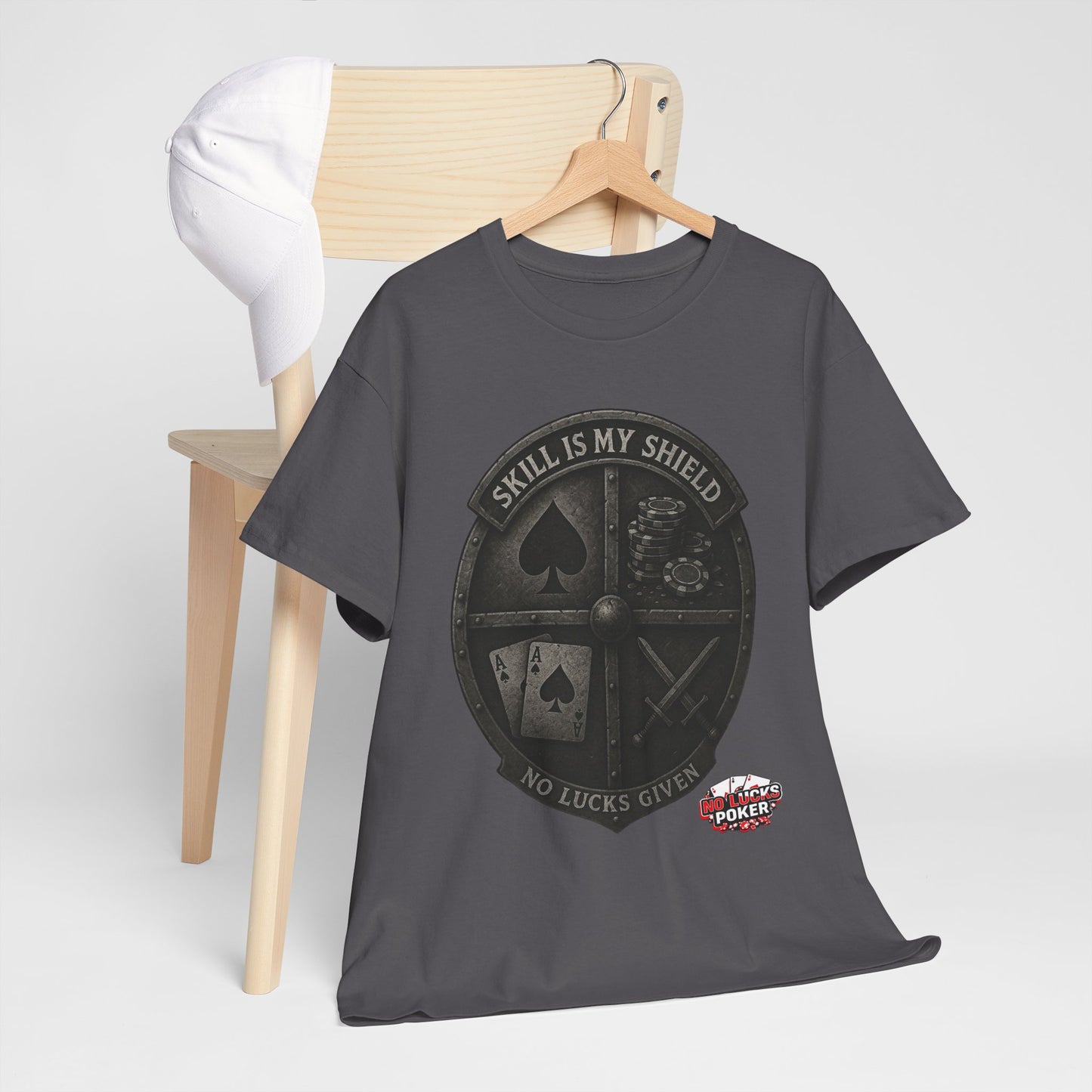 Stack or Shatter Poker T-Shirt | No Lucks Given – Skill Over Luck