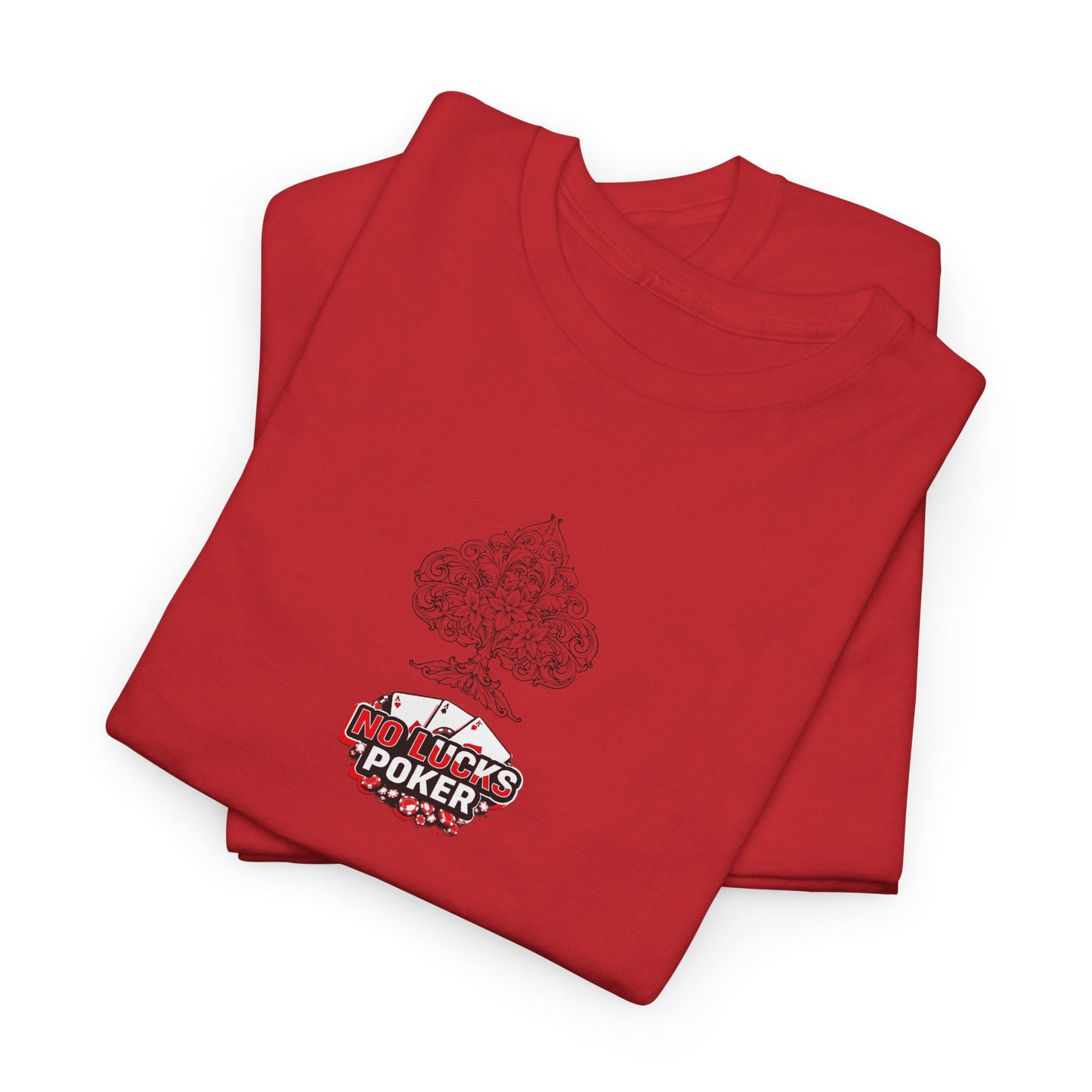 No Lucks Given Logo Poker T-Shirt | Built for Players, Not Luck