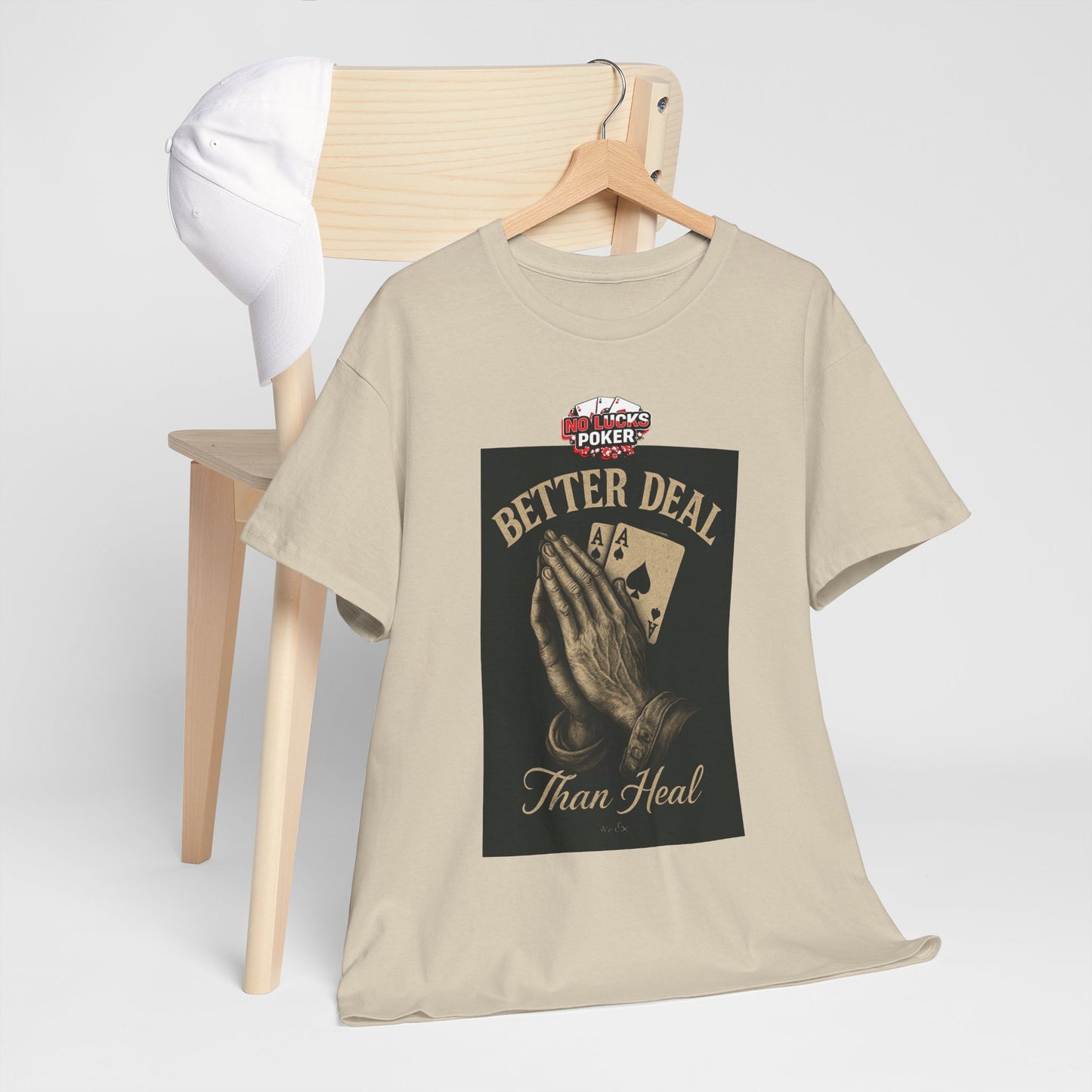 No Prayers Just Play Poker T-Shirt | Zero Lucks – Skill Over Superstition