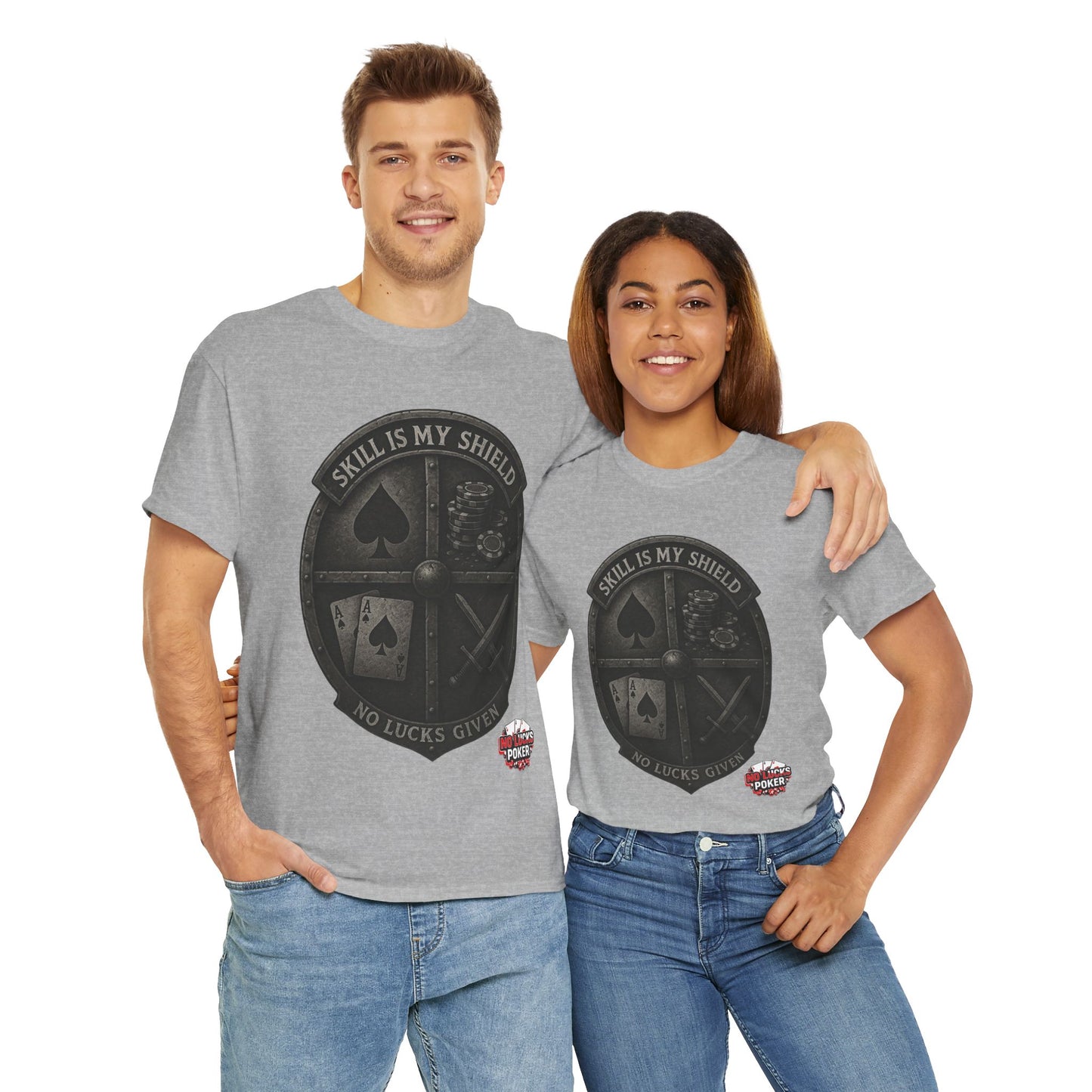 Stack or Shatter Poker T-Shirt | No Lucks Given – Skill Over Luck